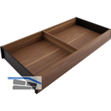 BLUM AMBIA-LINE Schubkastenrahmen breit, NL500mm, B200mm, Tennessee Nuss