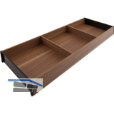 BLUM AMBIA-LINE Schubkastenrahmen breit, NL600mm, B200mm, Tennessee Nuss