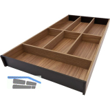 BLUM AMBIA-LINE Besteckeinsatz NL650mm,B300mm, Tennessee Nuss