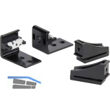 SERVETTO Fronthalter Papillon schwarz