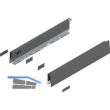 BLUM MERIVOBOX Zarge H�he N, NL 400, Oriongrau-matt