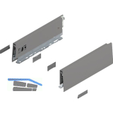 BLUM MERIVOBOX Zarge H�he M, NL 270, Indiumgrau-matt