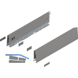 BLUM MERIVOBOX Zarge H�he M, NL 400, Indiumgrau-matt