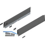 BLUM MERIVOBOX Zarge H�he M, NL 500, Oriongrau-matt