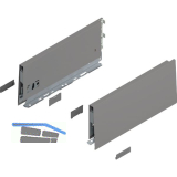 BLUM MERIVOBOX Zarge H�he K, NL 300, Indiumgrau-matt