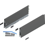 BLUM MERIVOBOX Zarge H�he K, NL 400, Oriongrau-matt