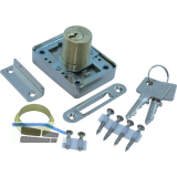 BURG W�CHTER MZ 23 Zyl.-Kastenschloss Sperre Z 3, L�nge 25 mm, Messing poliert