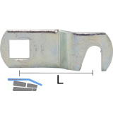 Sperrnase gekr�pft zu Holzmontagezylinder L�nge 25 mm, verzinkt