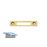 JUNIE Schlie�blech eckig, 60x12 mm, Stahl vermessingt