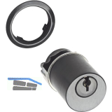 JUNIE 7638 ASS Schlie�einsatz Zylinder Sperre BN 0101, Messing schwarz