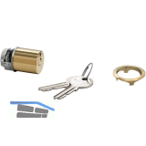 JUNIE 7638 ASS Schlie�einsatz Zylinder verschiedensperrend, Messing poliert