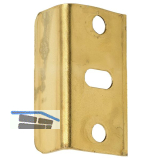 Winkelschlie�blech 30x11x11 mm, Stahl vermessingt