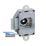 JUNIE ASS 1781 Zylinder-Kastenschloss Dornma� 30 mm, Zamak vernickelt