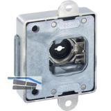 JUNIE ASS 1881 Zylinder-Kastenlschloss Dornma� 40 mm, Zamak vernickelt