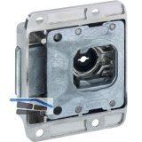 JUNIE ASS 1882 Zylinder-Fallenschloss Dornma� 30 mm, Zamak vernickelt