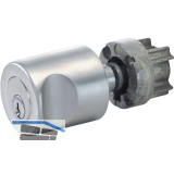 JUNIE 3541 ASS Zylinder-Drehgriff links, Sperre BN 0101, Zamak vernickelt