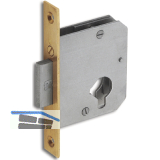 JUNIE 2863 Zylinder-Einsteckschloss, Dornma� 30 mm, Stahl blank, Stulp Messing