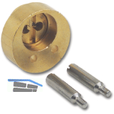 JUNIE 7638 ASS Verl�ngerung f�r Zylindereinsatz L 12 mm, Messing blank