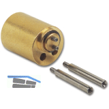 JUNIE 7638 ASS Verl�ngerung f�r Zylindereinsatz L 17 mm, Messing blank