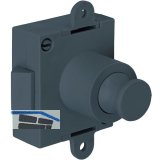 JUNIE Push-Lock Fallenschloss einseitig, Kunststoff anthrazitgrau