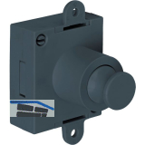 JUNIE Push-Lock Riegelschloss beidseitig, Kunststoff anthrazitgrau