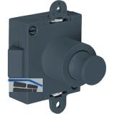 JUNIE Push-Lock Fallen-Drehstangenschloss beidseitig, Kunststoff anthrazitgrau