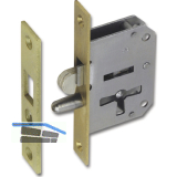 JUNIE 2173 Bart-Rollladenschloss rechts, Dornma� 25 mm, Stahl/Stulp Messing