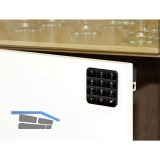 PS SOLO Elektronikschloss Set mit Tastatur f�r �ffentlichen Bereich, Zamak
