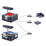 PS SOLO Elektronikschloss Set - 2 Fronten, 125 kHz, Zamak/Kunststoff schwarz