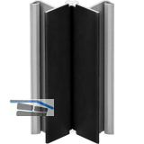 VOLPATO Sockelblenden-Ecke verstellbar 100 mm Kunststoff schwarz matt