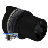 HEKNA Zylinder-Glast�rschloss 6010, Zamak schwarz