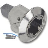 HEKNA SYSTEM 24 Zylindereinsatz, Zamak vernickelt matt