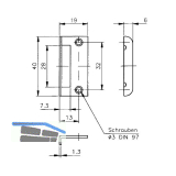 HEKNA Anschlagwinkel 321, Stahl