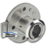 HEKNA Zylinder-Kastenschloss 3012 rechts, Dornma� 40 mm, Zamak vernickelt