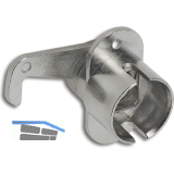 HEKNA Zylinder-Rollladen Aufschraubschloss 503 SYSTEM 24 rechts,Zamak vernickelt