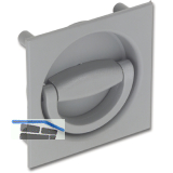 HEKNA Muschelgriff 498 zu Fallenschloss 920, Dornma� 32 mm, Kunststoff staubgrau