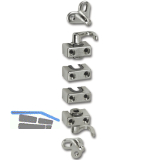 HEKNA Drehstangenschloss Zubeh�r-Set zum Aufschrauben � 8 mm, vernickelt