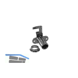 HEKNA Zylinder-Hebelschloss 6070 Typ 505 rechts, Schlie�hebel gekr�pft, L 34 mm