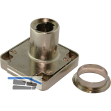 HEKNA Zylinder-Kastenschloss 1280 Lade, Dornma� 25 mm, Zamak vernickelt
