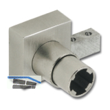 HEKNA Zylinder-Laufschuhschloss 515 Profil ohne Glasnut, Zamak vernickelt matt