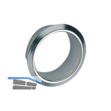 HEKNA Zylinderrosette � 19 mm, Messing vernickelt