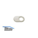 HEKNA Anschlagplatte 534, Zamak vernickelt poliert