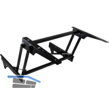 Tischplattenhochschwenkbeschlag B04-5B, Stahl schwarz