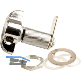 SISO Spindschloss 300 links, zur Sperre mittels Vorhangschloss, Zamak verchromt