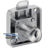 HEKNA Zylinder-Fallenschloss 207 Lade, Dornma� 25 mm, Zamak vernickelt