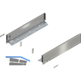 BLUM LEGRABOX pure SET H�he M, BLUMOTION S, 40kg, NL 600, INOX