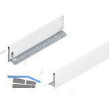 BLUM LEGRABOX pure SET H�he K, BLUMOTION S, 40kg, NL 450, Seidenwei�