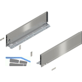 BLUM LEGRABOX pure SET H�he K, BLUMOTION S, 40kg, NL 500, INOX