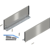 BLUM LEGRABOX pure SET H�he C, BLUMOTION S, 40Kg, NL 450, INOX