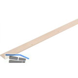 Schlagleiste flach 30 mm, L 2500 mm, Kunststoff beige